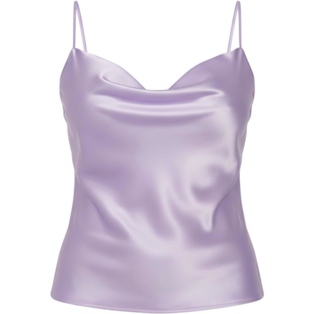 Gentle Fawn Anisa Tank Orchid Purple Cowl Neck Satin Cami Top Medium